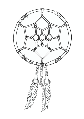 340x480 Native American Dreamcatcher Coloring Page Swear Word Coloring