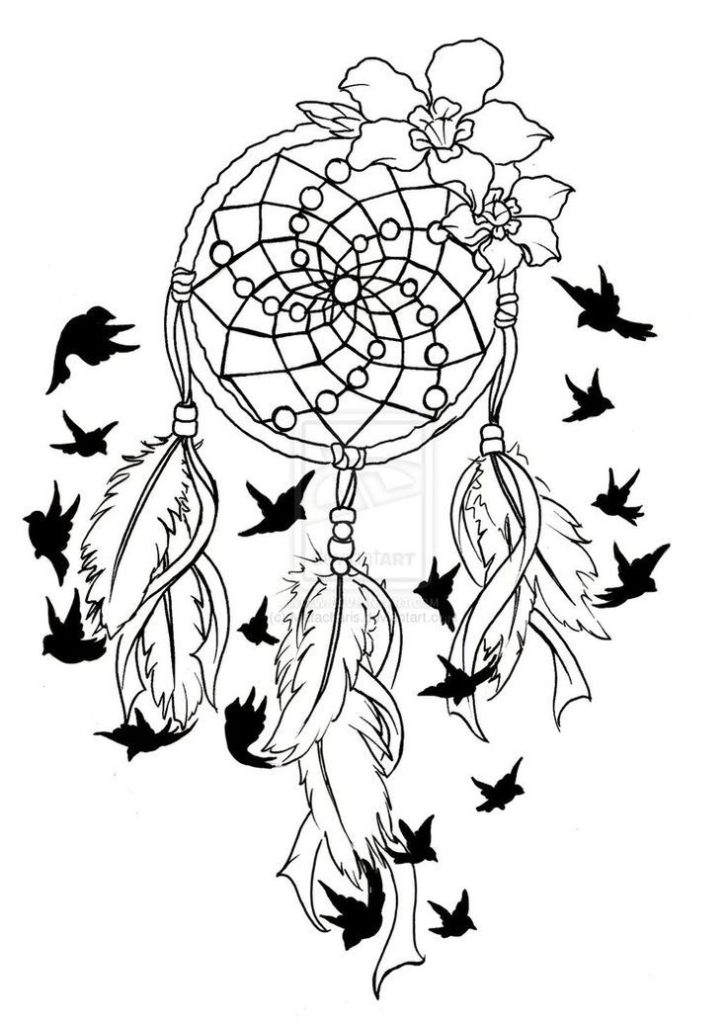 727x1024 Coloring Dreamcatcher Mandala Coloring Pages