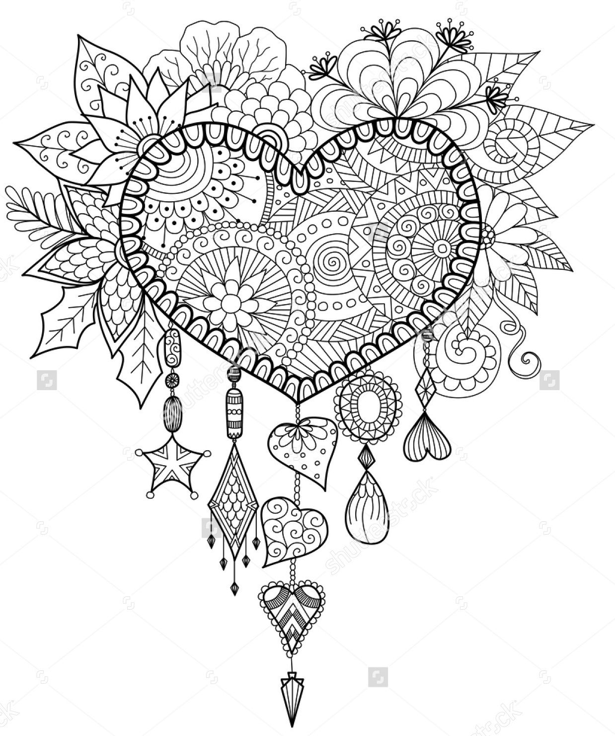 1238x1481 Heart Shaped Floral Dreamcatcher Shutterstock Dreamcatcher