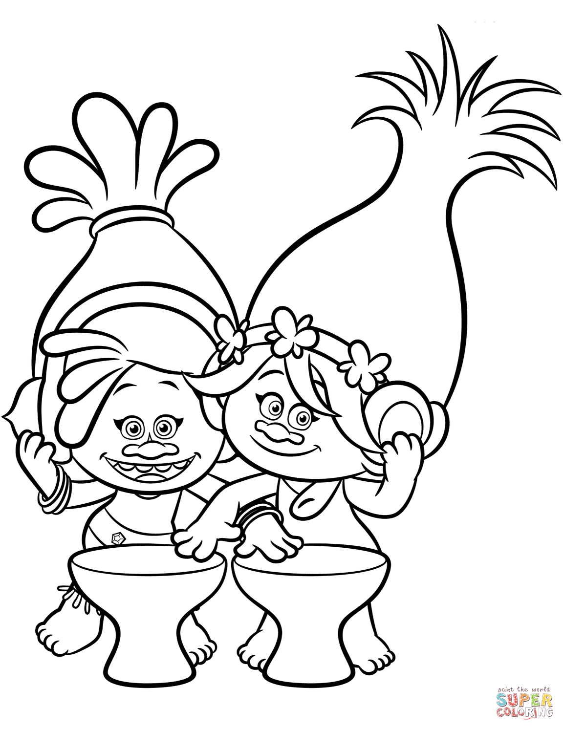 1154x1494 Trolls Poppy Troll Coloring Pages Free Printable From Page