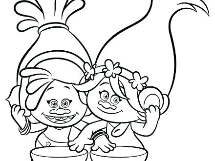 440x330 Dreamworks Trolls Coloring Pages