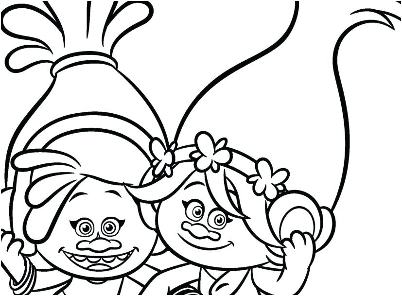 827x609 Trolls Coloring Pages Printable Icontent