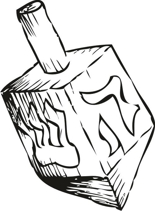 500x679 Dreidel Coloring Pages Help Your Celebrate The Season With This