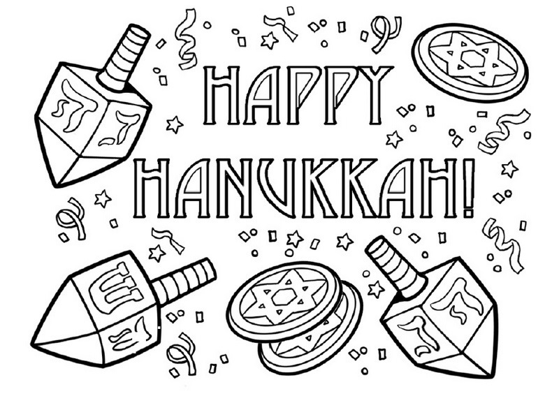 790x567 Surprising Inspiration Dreidel Coloring Pages Printable For Kids