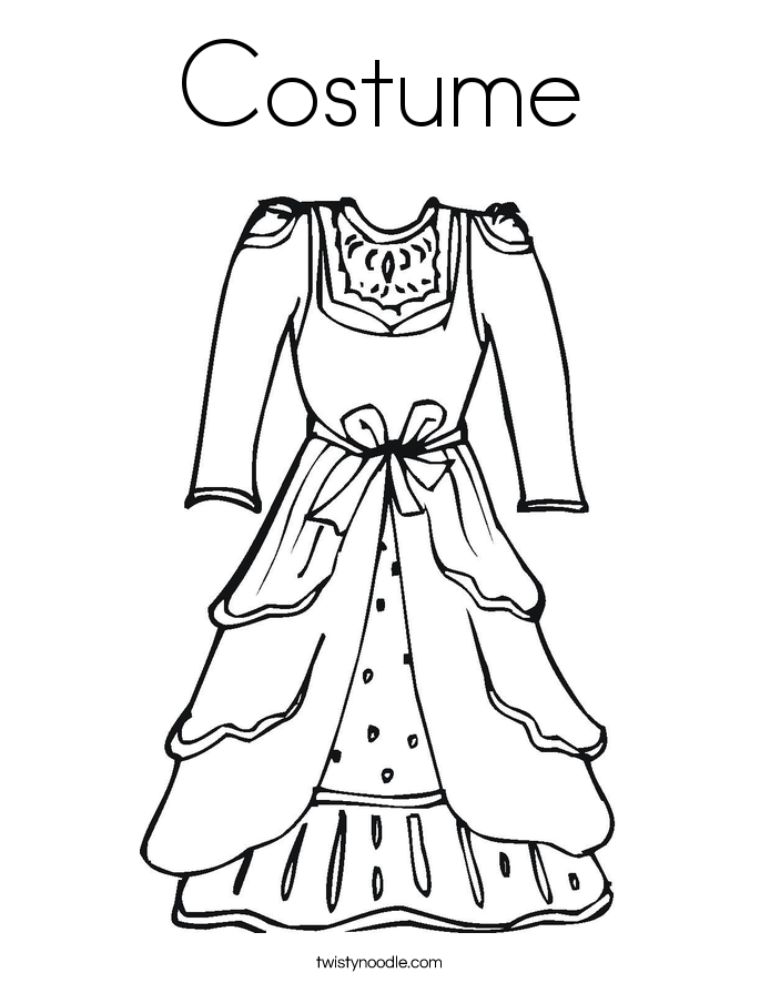 685x886 Dress Coloring Pages