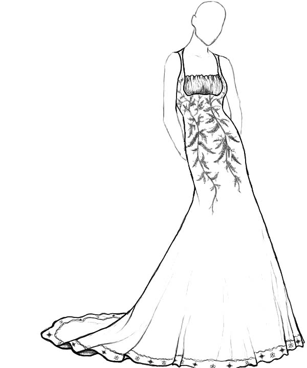 600x720 Dress Coloring Pages Best Of Free Prom Dresses Coloring Pages