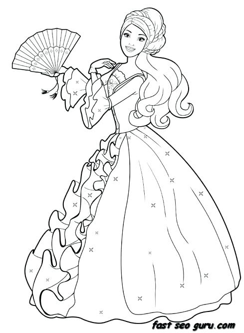 Dress Coloring Pages To Print