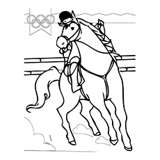 Dressage Coloring Pages