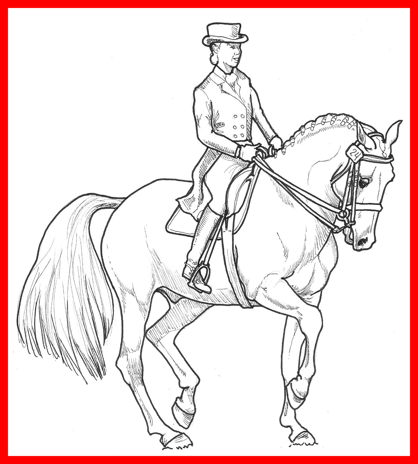 1425x1582 Appealing Dressage Horse Animal Coloring Pages Printables U