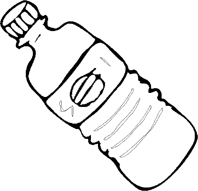 Drinking Water Coloring Pages