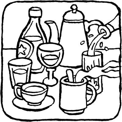 400x400 Food And Drink Kleurprenten