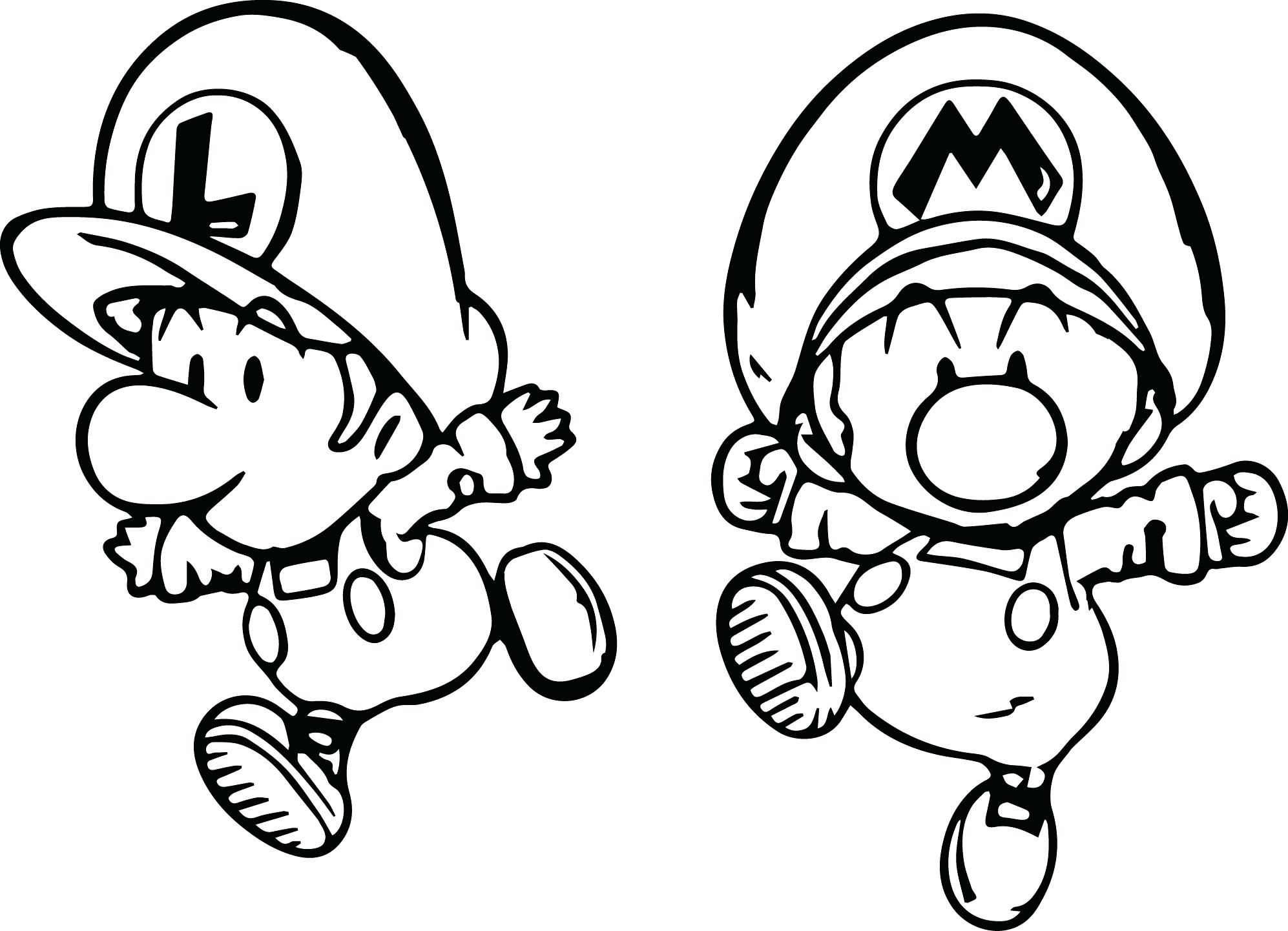 1994x1442 Super And Mini Child Coloring Page Mario Kart Driving Pages Sheet