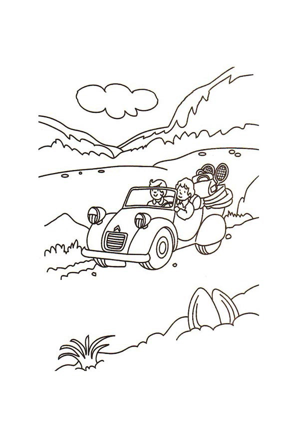 595x842 Car Driving Coloring Page Archives