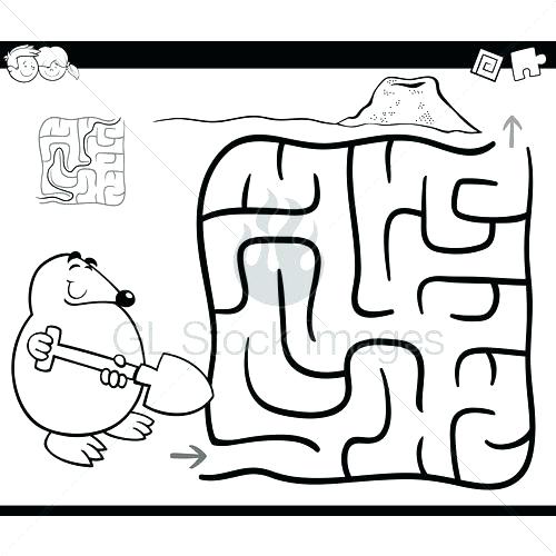 500x500 Maze Coloring Page Maze Coloring Page Drone Maze And Coloring Page