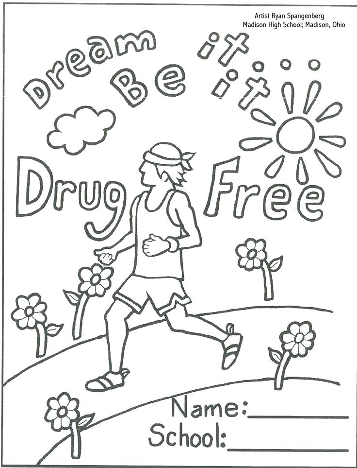 736x963 Coloring Page Drug Free Coloring Pages No To Drugs I Am Drug Free