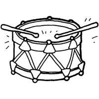 200x200 Drum Coloring Page Fascinating Drum Coloring Page Musical