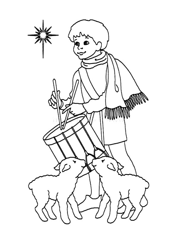 600x800 The Little Drummer Boy Coloring Pages The Little Drummer Boy