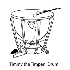 Drum Set Coloring Page
