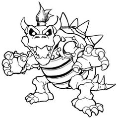 236x238 Dry Bowser Coloring Pages. Dark Bowser Coloring Pages Grig Org Rh