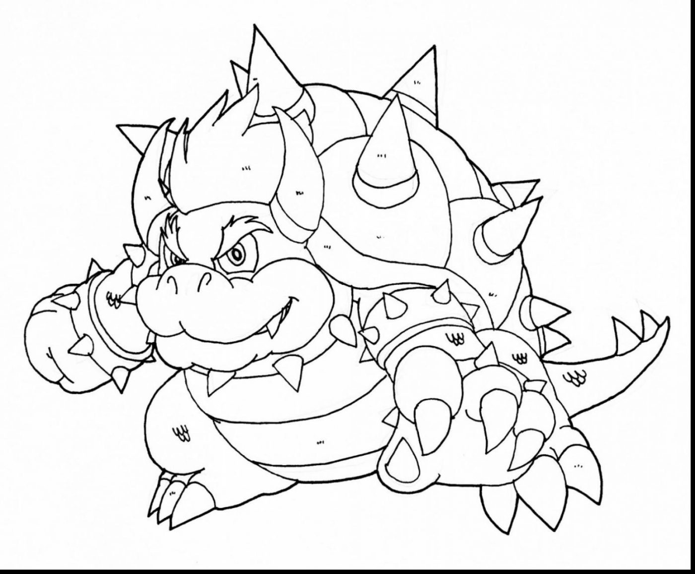 1400x1156 Coloring Pages Bowser Page Free To Print Jr Printable Pictures Hd