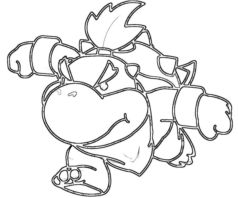 Dry Bowser Coloring Page