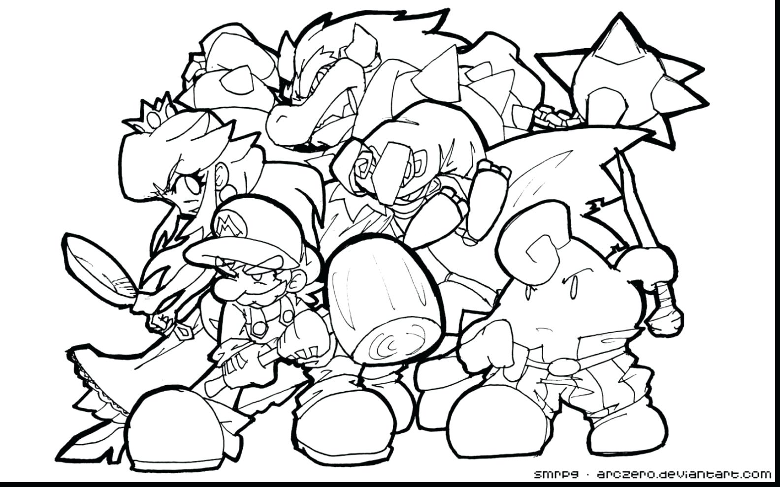 1584x990 Bowser Coloring Pages Dry Mario