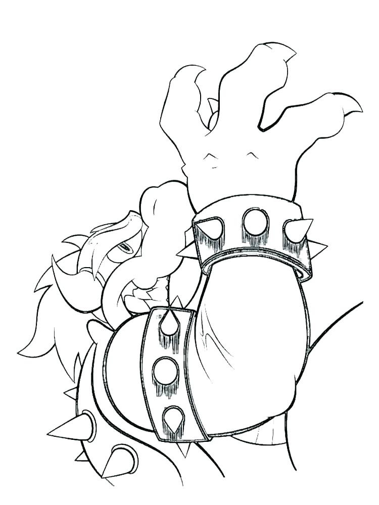 750x1000 Bowser Coloring Pages Pretty Coloring Es Image 3 For Boys Skeleton