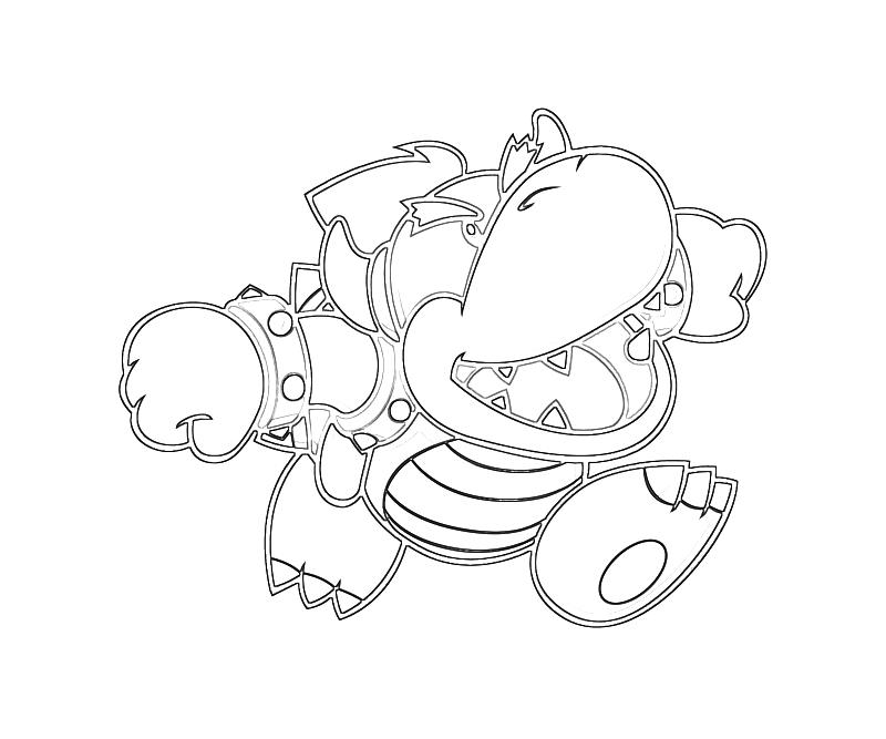 800x667 Dry Bowser Coloring Pages 487053