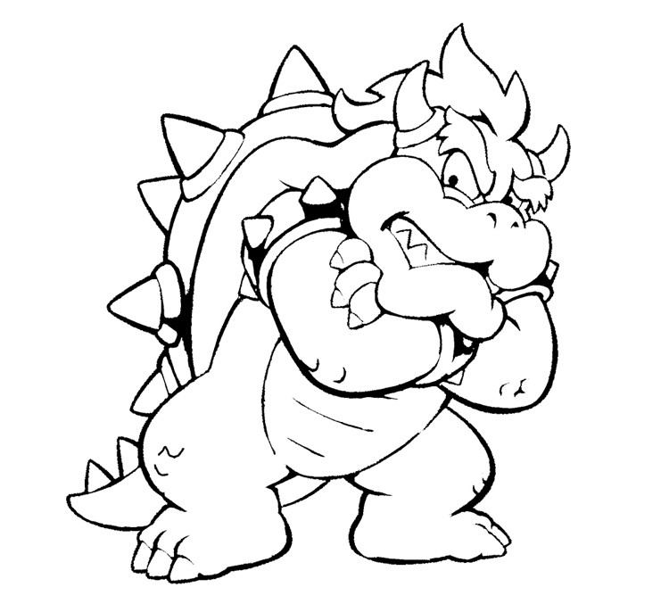 750x686 Bowser Coloring Pages Beautiful Dry Bowser Coloring Pages Az