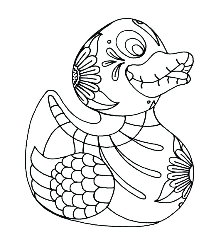 736x850 Coloring Pages Of Cute Ducks