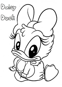 242x338 Printable Daisy Duck Coloring Pages