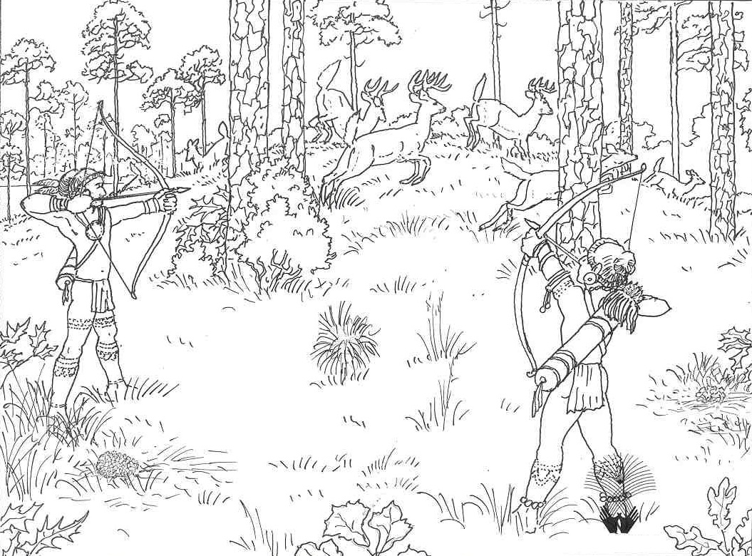 Duck Hunting Coloring Pages