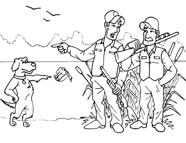 600x463 Deer Hunting Coloring Pages Duck Hunting Coloring Pages Hunting