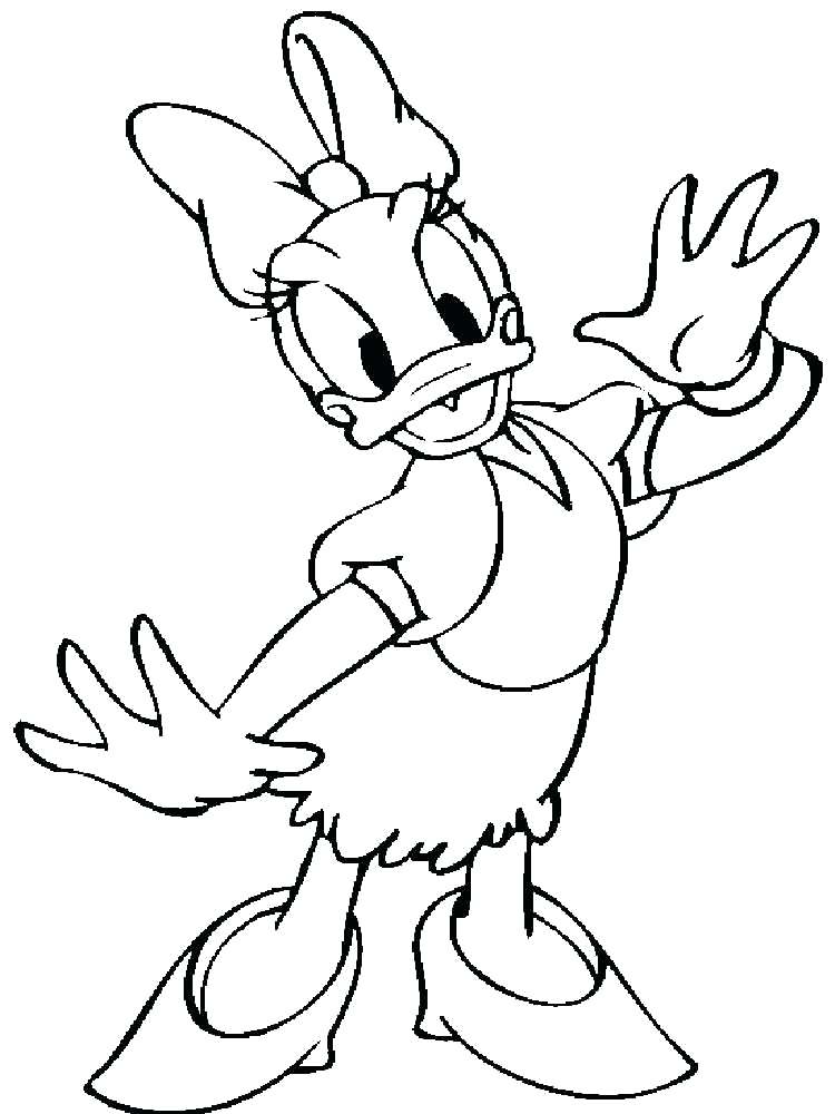 750x1000 Duck Coloring Images Duck Daisy Duck Coloring Pages Donald Duck