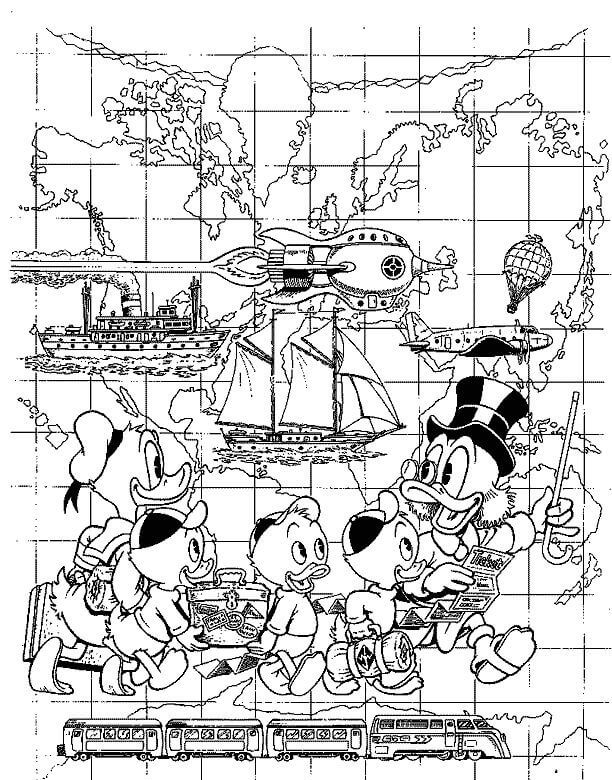 612x780 Free Printable Ducktales Coloring Pages Of 2017
