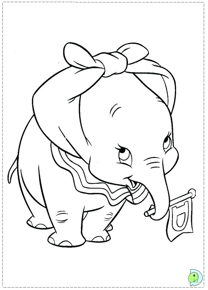 691x960 Dumbo Coloring Pages Images Baby