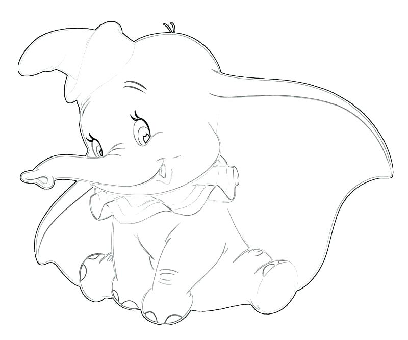 800x667 Dumbo Coloring Pages Online Dumb