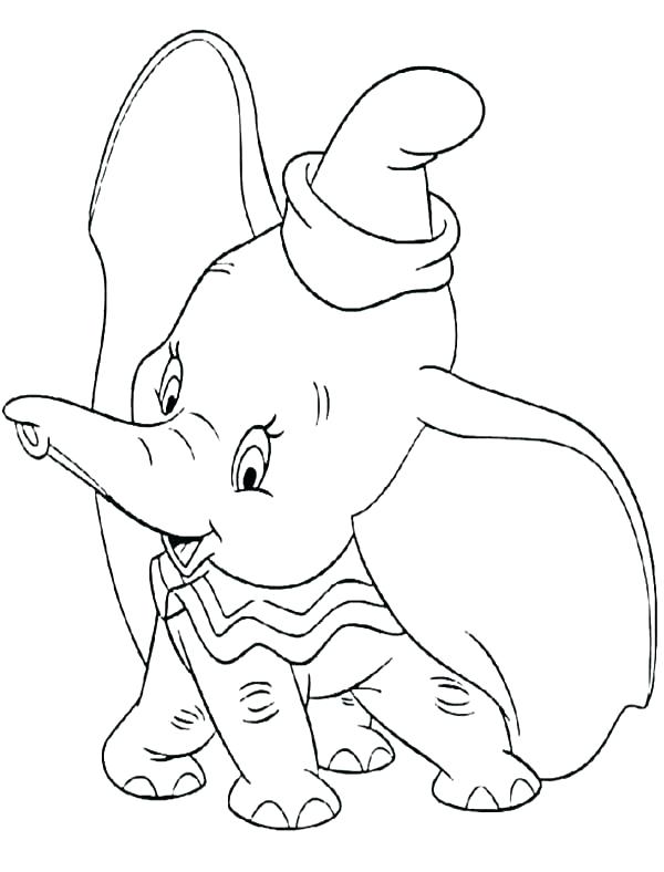 Dumbo Coloring Pages Free