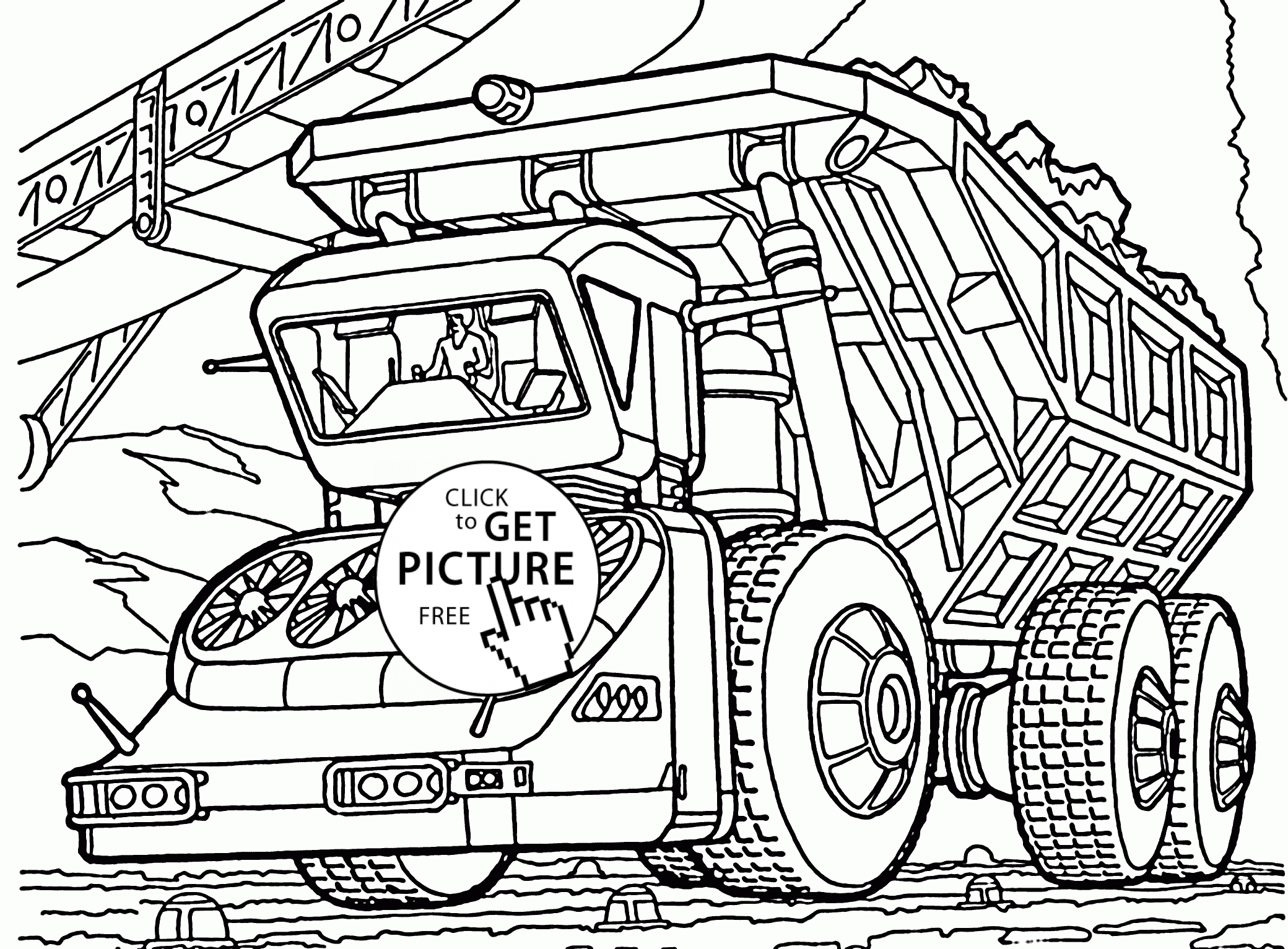 Dump Truck Coloring Pages