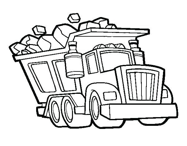 600x470 Dump Truck Coloring Pages Free Printable Dump Truck Coloring Page