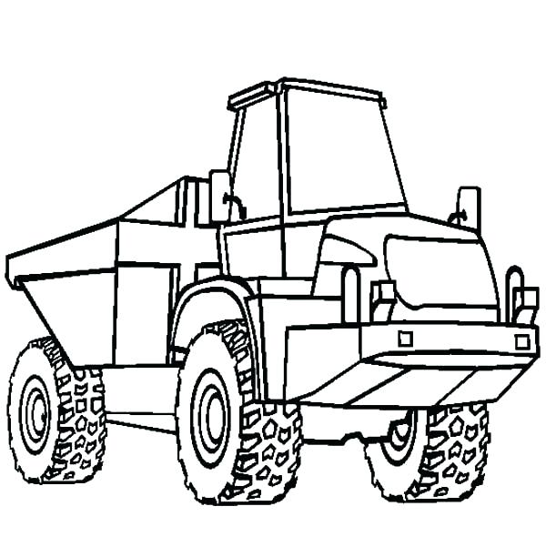 600x612 Peterbilt Dump Truck Coloring Pages Dump Truck Coloring Page Dump