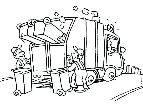 600x450 Free Truck Coloring Pages Garbage Truck Coloring Pages Printable