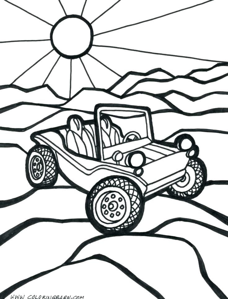 736x964 Dune Buggy Coloring Pages