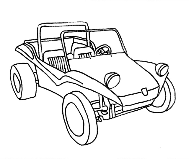 640x536 Clipart Sand Buggy Color Dune Buggy Coloring Pages