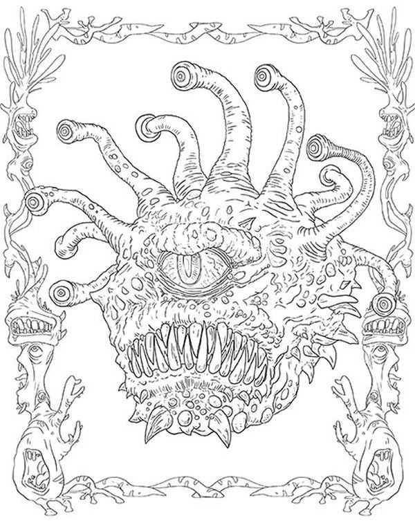 Dungeons And Dragons Coloring Pages
