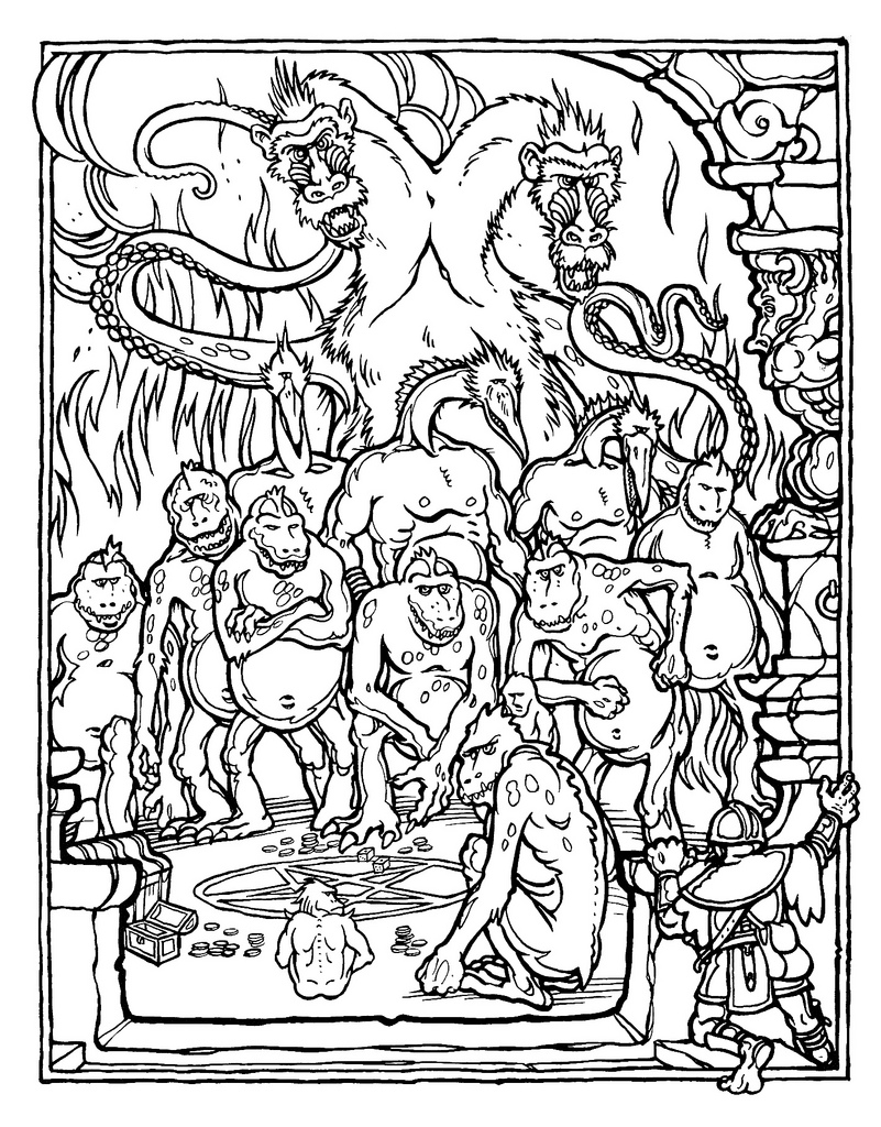 801x1024 Dungeons And Dragons Coloring Book 224 Coloring Page