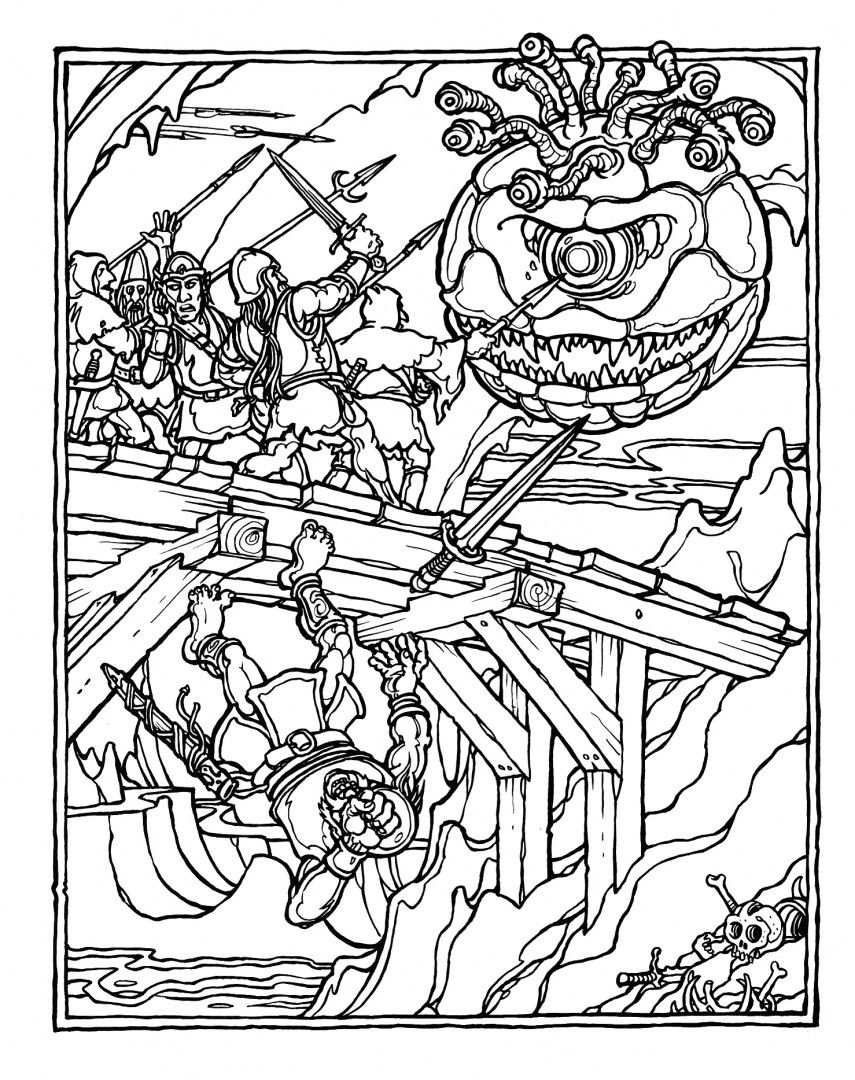 855x1080 Httpcolorings.codungeons And Dragons Coloring Pages