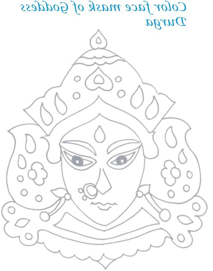 720x918 Durga Puja Colouring Pages Coloring Pages Kids