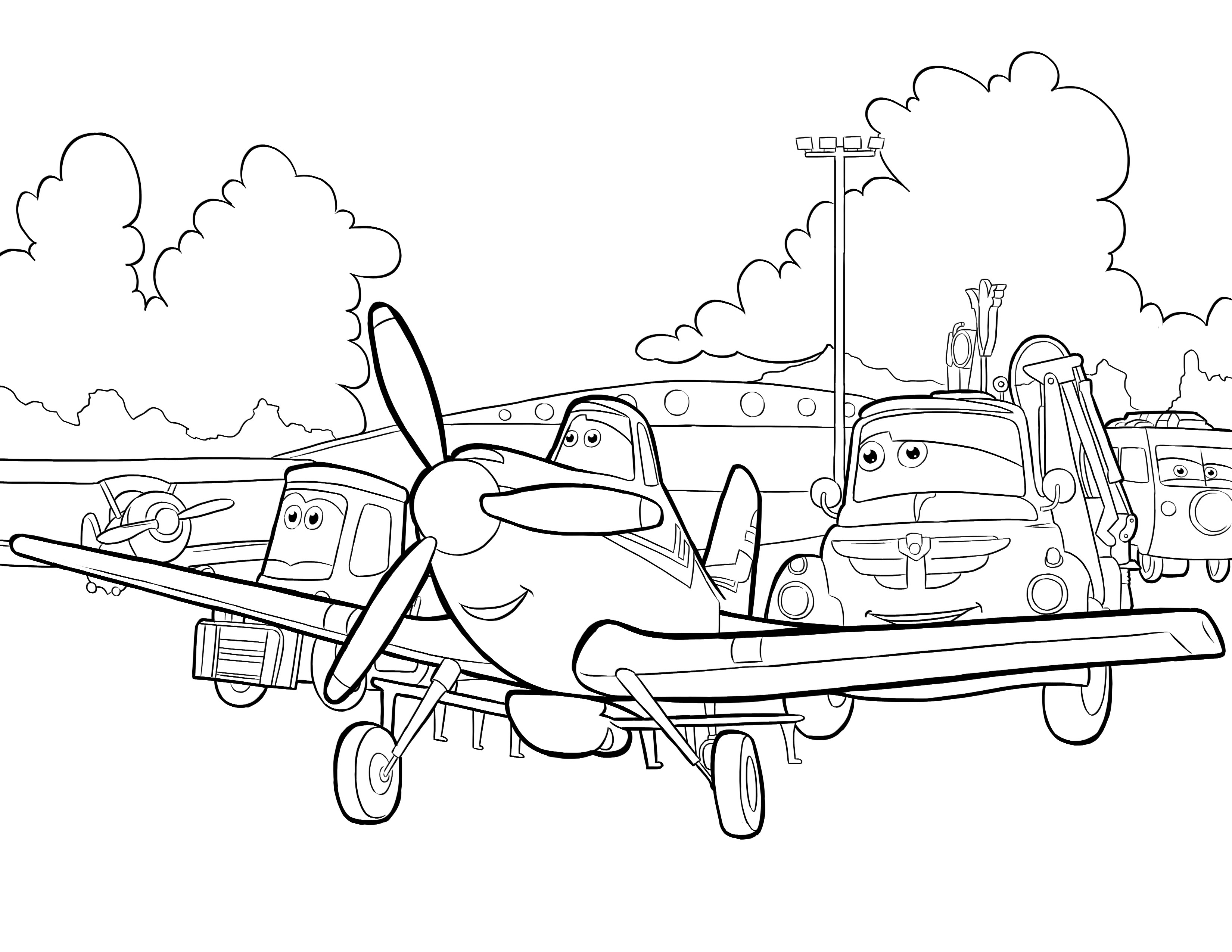 3300x2550 Exclusive Pixar Planes Coloring Pages Disney S Sheet Free