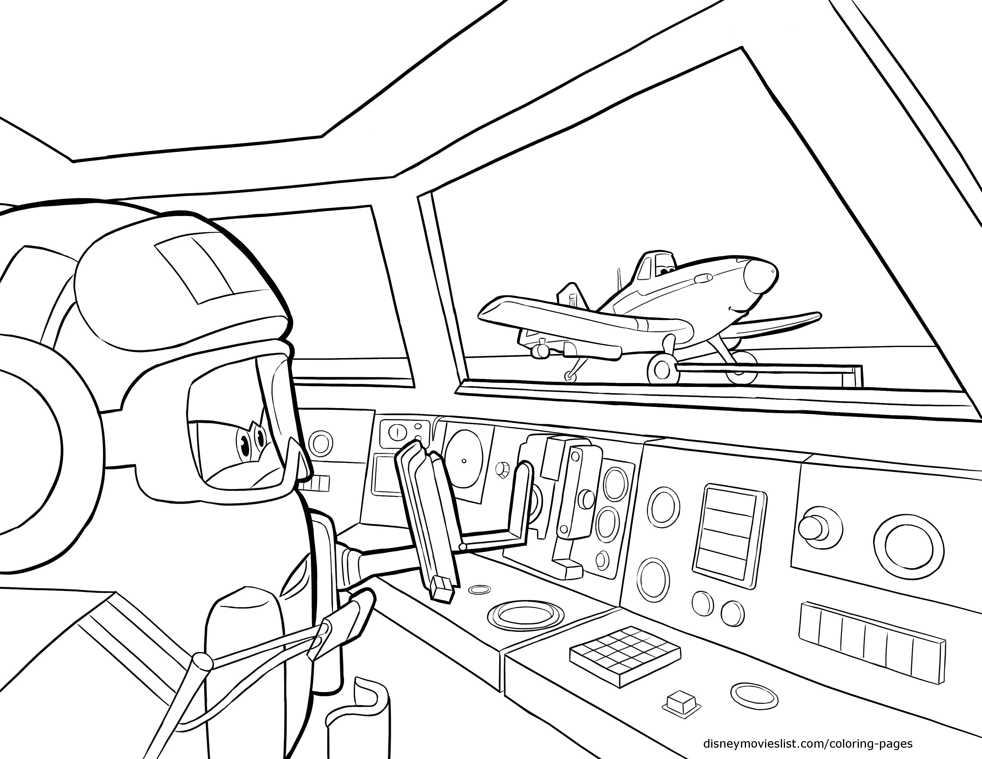 3300x2550 Disney Planes Dusty Coloring Pages